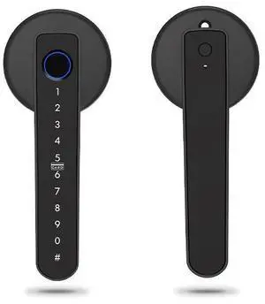 Smart Fingerprint Door Lock, Keyless Password Electronic Lock with Digital Keypad, Security Entry Door Lock for Home, Hotel and Apartment(Black) Smart Fingerprint Door Lock, Keyless Password Electronic Lock with Digital Keypad, Security Entry Door Lock for Home, Hotel and Apartment(Black)
