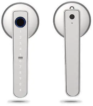 Smart Fingerprint Door Lock, Keyless Password Electronic Lock with Digital Keypad, Security Entry Door Lock for Home, Hotel and Apartment(Silver) Smart Fingerprint Door Lock, Keyless Password Electronic Lock with Digital Keypad, Security Entry Door Lock for Home, Hotel and Apartment(Silver)
