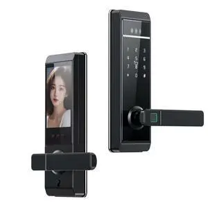 Tuya Smart Indoor Door Lock with One-Touch Handle, Fingerprint, Password & RFID Card Access, WiFi Enabled Electronic Smart Lock for Home and Office Tuya Smart Indoor Door Lock with One-Touch Handle, Fingerprint, Password & RFID Card Access, WiFi Enabled Electronic Smart Lock for Home and Office