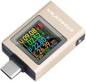 USB C Power Meter Tester, Multimeter 4.5-50V 0-12A Two-Way Measurement Gravity Sensor Voltage Current Capacity Amp Volt Voltmeter Ammeter Digital Tester for Chargers Power Bank Cable Copper USB C Power Meter Tester, Multimeter 4.5-50V 0-12A Two-Way Measurement Gravity Sensor Voltage Current Capacity Amp Volt Voltmeter Ammeter Digital Tester for Chargers Power Bank Cable Copper