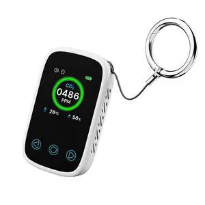 Mini CO2 Detector Portable Air Quality Monitor for Home Outdoor Use, with Temperature & Humidity Sensor, Carbon Dioxide Tester Mini CO2 Detector Portable Air Quality Monitor for Home Outdoor Use, with Temperature & Humidity Sensor, Carbon Dioxide Tester