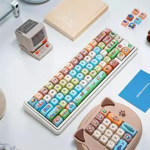 Stardew Valley Pixel MOA PBT Keycaps Set 5-Sided Dye-Sublimation, 137 Keys, Cozy Farm Life Design, Fits 65/75/87/98/104 MX Mechanical Keyboards Stardew Valley Pixel MOA PBT Keycaps Set 5-Sided Dye-Sublimation, 137 Keys, Cozy Farm Life Design, Fits 65/75/87/98/104 MX Mechanical Keyboards