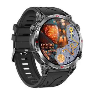 KC93 Outdoor Sports Smart Watch, Compass & Bluetooth Calling, Heart Rate Blood Oxygen Monitor, GPT-Enabled Rugged Smartwatch for Men(Black) KC93 Outdoor Sports Smart Watch, Compass & Bluetooth Calling, Heart Rate Blood Oxygen Monitor, GPT-Enabled Rugged Smartwatch for Men(Black)