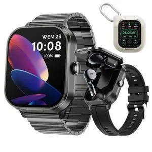 D8Pro 2-in-1 Smartwatch with Detachable TWS Earbuds, Bluetooth Calling, NFC, Heart Rate & SpO2 Monitor, 100+ Sports Modes, Fitness Tracker for Men Women D8Pro 2-in-1 Smartwatch with Detachable TWS Earbuds, Bluetooth Calling, NFC, Heart Rate & SpO2 Monitor, 100+ Sports Modes, Fitness Tracker for Men Women