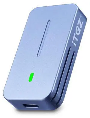 NVMe M.2 2230 Portable SSD Enclosure, 10Gbps USB 3.2 Gen2, JMS583 Controller, Aluminum Alloy, with Dual Cables for PC Laptop Smartphone NVMe M.2 2230 Portable SSD Enclosure, 10Gbps USB 3.2 Gen2, JMS583 Controller, Aluminum Alloy, with Dual Cables for PC Laptop Smartphone