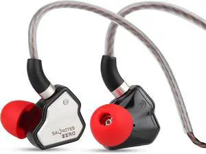 7Hz Salnotes Zero HiFi 10mm Dynamic Driver in-Ear Earphone IEM,with Metal Composite Diaphragm, Stainless Steel Faceplate, Detachable 2Pin OFC Cable, Black, 3.5mm 7Hz Salnotes Zero HiFi 10mm Dynamic Driver in-Ear Earphone IEM,with Metal Composite Diaphragm, Stainless Steel Faceplate, Detachable 2Pin OFC Cable, Black, 3.5mm