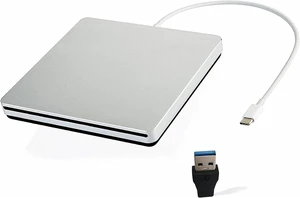 External USB-C SuperDrive DVD CD Drive Portable DVD CD Reader/Burner for Apple-MacBook Air/Pro/iMac/Mini/MacBook Pro/ASUS/DELL/Laptop with USB-C Port Plug and Play (Silver) External USB-C SuperDrive DVD CD Drive Portable DVD CD Reader/Burner for Apple-MacBook Air/Pro/iMac/Mini/MacBook Pro/ASUS/DELL/Laptop with USB-C Port Plug and Play (Silver)