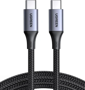 UGREEN 240W USB C to USB C Cable, Fast Charging USB C Cable for iPhone 17 Pro Max/16, Samsung Galaxy S25/S24, MacBook Pro/Air, iPad Pro/Air/Mini, Dell XPS, 3.3FT (Pack of 2) UGREEN 240W USB C to USB C Cable, Fast Charging USB C Cable for iPhone 17 Pro Max/16, Samsung Galaxy S25/S24, MacBook Pro/Air, iPad Pro/Air/Mini, Dell XPS, 3.3FT (Pack of 2)