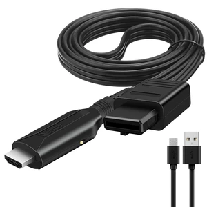 N64 to HDMI Converter Adapter HDMI Cable for N64 1m/3.2ft,Nintendo 64 to HD Converter Adapter Compatible with Nintendo N64/Super SNES/NGC N64 to HDMI Converter Adapter HDMI Cable for N64 1m/3.2ft,Nintendo 64 to HD Converter Adapter Compatible with Nintendo N64/Super SNES/NGC
