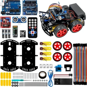 New Smart Car 4-Wheel DIY Kit 4WD Robot Car Compatible with UNO 4-Wheel Smart Car New Smart Car 4-Wheel DIY Kit 4WD Robot Car Compatible with UNO 4-Wheel Smart Car