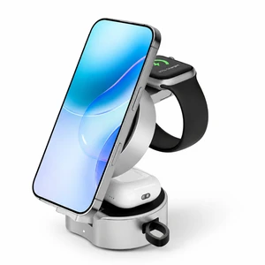 Wireless Charger Mini 3-in-1,25W Fast Charging, Foldable, Magnetic, Desktop Charging Station for iPhone and Apple Watch Wireless Charger Mini 3-in-1,25W Fast Charging, Foldable, Magnetic, Desktop Charging Station for iPhone and Apple Watch