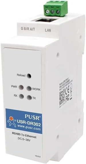 DR302 DIN Rail Modbus Gateway Modbus RTU to Modbus TCP RS485 to Ethernet Converter DR302 DIN Rail Modbus Gateway Modbus RTU to Modbus TCP RS485 to Ethernet Converter