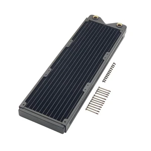 360mm Copper Water Cooling Radiator, 29mm, 2 G1/4 Ports, Black,Copper & brass · 14 micro-channels · G1/4 · high-TDP CPU+GPU · fits EK, Alphacool, Barrow, XSPC builds 360mm Copper Water Cooling Radiator, 29mm, 2 G1/4 Ports, Black,Copper & brass · 14 micro-channels · G1/4 · high-TDP CPU+GPU · fits EK, Alphacool, Barrow, XSPC builds