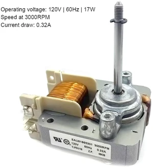 EAU61865301 Convection Fan Motor Compatible with LG Range/Stove/Ovens LRE3193ST LRE3085ST LRE3193BM, AC Fan Blower Motor Replaces# EAU60722701 2666419 AP5679700 PS7791924 EAU61865301 Convection Fan Motor Compatible with LG Range/Stove/Ovens LRE3193ST LRE3085ST LRE3193BM, AC Fan Blower Motor Replaces# EAU60722701 2666419 AP5679700 PS7791924