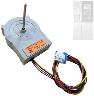 EAU63103205 Refrigerator Condenser Fan Motor Replace for LG Refrigerator,Compatible with 73132 73133 LFXS24623B,Replaces EAP12080243 PS12080243 AP6235484 4509125,DC 12.0V 1A