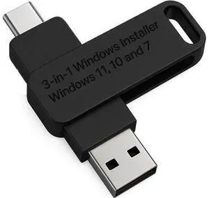 3-in1 Bootable USB Type C + A Installer for Windows 11 Pro Windows 10 and Windows 7 Recover Restore Repair Boot Disc. Fix Desktop & Laptop/Blue Screen 3-in1 Bootable USB Type C + A Installer for Windows 11 Pro Windows 10 and Windows 7 Recover Restore Repair Boot Disc. Fix Desktop & Laptop/Blue Screen