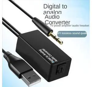 3.5mm USB2.0 Audio Converter Cable High Fidelity Stable Transmission Driver-free Optical Fiber/Coaxial for PS4 Xbox One TV 3.5mm USB2.0 Audio Converter Cable High Fidelity Stable Transmission Driver-free Optical Fiber/Coaxial for PS4 Xbox One TV