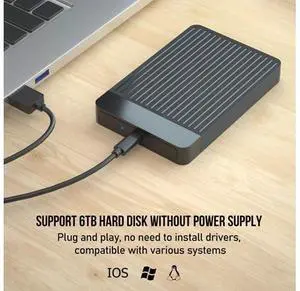 External Hard Drive Case 2.5 SATA to USB 3.1 Adapter LED Indicator Plug and Play for SSD Disk HDD Box Type C 3.1 Case External Hard Drive Case 2.5 SATA to USB 3.1 Adapter LED Indicator Plug and Play for SSD Disk HDD Box Type C 3.1 Case