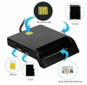 USB SIM Smart Card Reader For Bank Card IC/ID EMV SD TF MMC Cardreaders USB-CCID ISO 7816 for Windows 7 8 10 Linux OS USB SIM Smart Card Reader For Bank Card IC/ID EMV SD TF MMC Cardreaders USB-CCID ISO 7816 for Windows 7 8 10 Linux OS