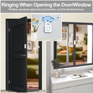 Door Chime, Wireless Door Entry Alarm for Home, Store, School 600FT Range Door Open Sensor with 58 Chimes, 5 Volume Levels. 2 Sensors + 2 Receivers for Multi-door, Kids & Dementia Safety Door Chime, Wireless Door Entry Alarm for Home, Store, School 600FT Range Door Open Sensor with 58 Chimes, 5 Volume Levels. 2 Sensors + 2 Receivers for Multi-door, Kids & Dementia Safety