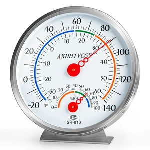 Indoor Outdoor Thermometer Hygrometer, Large Dial | Waterproof, Wall Mount, Accurate & Easy to Read, For Home, Garden, Patio, Greenhouse, Farmhouse Decor Indoor Outdoor Thermometer Hygrometer, Large Dial | Waterproof, Wall Mount, Accurate & Easy to Read, For Home, Garden, Patio, Greenhouse, Farmhouse Decor