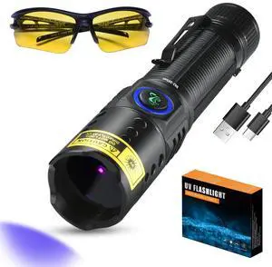 UV Flashlight 365nm Black Light - Mini & Powerful LED Ultraviolet Blacklight Flashlights - Rechargeable Woods Lamp for AC Leak, Resin Curing, Cat/Dog Urine, Blood Tracking, Rocks Finder UV Flashlight 365nm Black Light - Mini & Powerful LED Ultraviolet Blacklight Flashlights - Rechargeable Woods Lamp for AC Leak, Resin Curing, Cat/Dog Urine, Blood Tracking, Rocks Finder