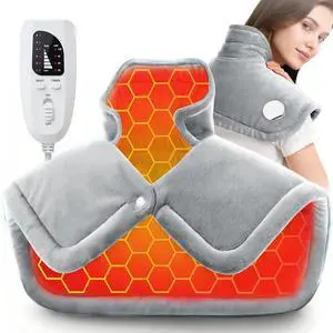 Heating Pad for Neck and Shoulder Large Electric HeatedNeck Shoulder, Fast-Heating Super Soft Fabric HeatingPad for Cramps, Back Pain Relief, Fathers Mothers DayGifts for Women, Men, Auto-Off Heating Pad for Neck and Shoulder Large Electric HeatedNeck Shoulder, Fast-Heating Super Soft Fabric HeatingPad for Cramps, Back Pain Relief, Fathers Mothers DayGifts for Women, Men, Auto-Off