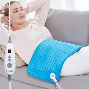 Extra Large Heating Pad, Electric Heating Pad for Back Pain & Cramps Relief, Heat Pad with Multi-Color Option, Moist Heat Therapy Feature, Auto Shut-Off, Power Cords Storage Belt Extra Large Heating Pad, Electric Heating Pad for Back Pain & Cramps Relief, Heat Pad with Multi-Color Option, Moist Heat Therapy Feature, Auto Shut-Off, Power Cords Storage Belt