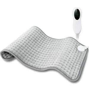 Electric Heating Pad for Period Cramps & Back Pain Relief, Birthday & Mothers Day Gifts for Mom Dad Women Men, Portable Heat Pad for Neck and Shoulders, 10 Heat Settings, ETL Certified, 12"x24", Gray Electric Heating Pad for Period Cramps & Back Pain Relief, Birthday & Mothers Day Gifts for Mom Dad Women Men, Portable Heat Pad for Neck and Shoulders, 10 Heat Settings, ETL Certified, 12"x24", Gray