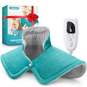 Heating Pad for Neck and Shoulders and Back, Mothers Day Gifts for Mom Wife Grandma, Birthday Gifts for Women, Weighted Neck Heating Pads, Large Heat Pad, 6 Heat Settings 4 Auto-Off, 17"x23" Blue Heating Pad for Neck and Shoulders and Back, Mothers Day Gifts for Mom Wife Grandma, Birthday Gifts for Women, Weighted Neck Heating Pads, Large Heat Pad, 6 Heat Settings 4 Auto-Off, 17"x23" Blue