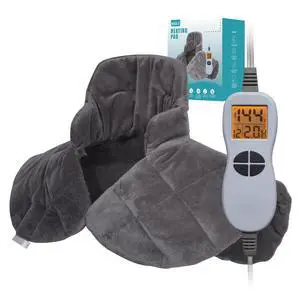 Ruqiji 19" x 24" Weighted Neck&Shoulder Heating Pad, 2.5lbs with 12 Temperature Settings&Countdown timer,Pain Relief for Neck/Shoulders/Menstrual Pain, Christmas Gifts for Women Men Mom Dad(Dark Gray) Ruqiji 19" x 24" Weighted Neck&Shoulder Heating Pad, 2.5lbs with 12 Temperature Settings&Countdown timer,Pain Relief for Neck/Shoulders/Menstrual Pain, Christmas Gifts for Women Men Mom Dad(Dark Gray)