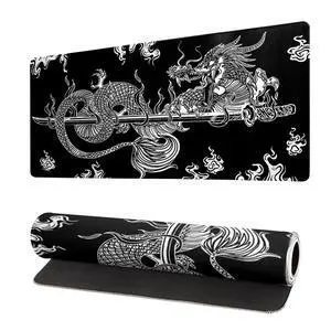 Dragon Gaming Mouse Pad Black Large Mouse Pad for Keyboard and Mousepad Desk Mat with 3mm Non-Slip Base and Stitched Edge for Gaming and Office Computer Mat Protector Mat 27.6x11.8 Inch Dragon Gaming Mouse Pad Black Large Mouse Pad for Keyboard and Mousepad Desk Mat with 3mm Non-Slip Base and Stitched Edge for Gaming and Office Computer Mat Protector Mat 27.6x11.8 Inch