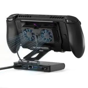 3 Speed Dual Magnetic Cooling Fan Steam Deck Docking Station for ROG Ally X | 6 in 1 Steam Deck Accessories for Legion Go/MSI Claw and Switch 2, 4K@144Hz, USB 3.2, PD100W, Ethernet Fit Steam Deck Dock 3 Speed Dual Magnetic Cooling Fan Steam Deck Docking Station for ROG Ally X | 6 in 1 Steam Deck Accessories for Legion Go/MSI Claw and Switch 2, 4K@144Hz, USB 3.2, PD100W, Ethernet Fit Steam Deck Dock
