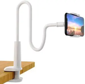 Phone Holder Bed Gooseneck Mount - Flexible Arm 360 Mount Clip Adjustable Bracket Clamp Stand Compatible with Cell Phone 11 Pro XS Max XR X 8 7 6 Plus 5 4, Samsung S10 S9 S8 for Bedroom Desk Phone Holder Bed Gooseneck Mount - Flexible Arm 360 Mount Clip Adjustable Bracket Clamp Stand Compatible with Cell Phone 11 Pro XS Max XR X 8 7 6 Plus 5 4, Samsung S10 S9 S8 for Bedroom Desk