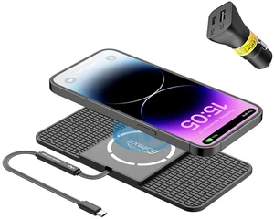 Magnetic Wireless Charger car Charging pad,POLMXS Fast Wireless Phone Charger Cell Phone Cordless Charging mat Compatible with iphone12/13/14/15 Series airpod (C11) Magnetic Wireless Charger car Charging pad,POLMXS Fast Wireless Phone Charger Cell Phone Cordless Charging mat Compatible with iphone12/13/14/15 Series airpod (C11)
