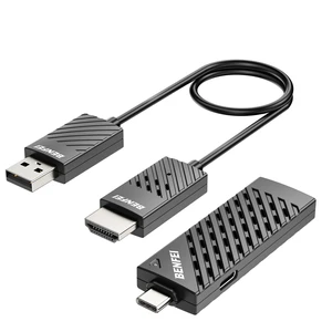 Wireless USB C Transmitter and HDMI Receiver Kit, Supporting 1080P USB-C to HDMI Wireless Transmitter up to 98 Feet/30 Meter, 65W PD, Compatible with MacBook, iPad Pro, iMac, S23, XPS17 Wireless USB C Transmitter and HDMI Receiver Kit, Supporting 1080P USB-C to HDMI Wireless Transmitter up to 98 Feet/30 Meter, 65W PD, Compatible with MacBook, iPad Pro, iMac, S23, XPS17