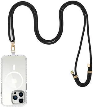 Prodigee Strap And Go Adjustable Lanyard For Phones Black Gold Prodigee Strap And Go Adjustable Lanyard For Phones Black Gold