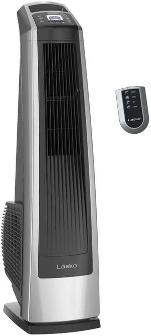 High Velocity Oscillating Tower Fan - 35" - U35115 - Silver/Black High Velocity Oscillating Tower Fan - 35" - U35115 - Silver/Black