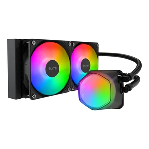 Cooler Master Elite Liquid 240 AIO Liquid CPU Cooler, ARGB | AMD AM5/AM4 & Intel LGA1851/1700 Support Cooler, 240mm, Dual-Chamber Pump, 2x Low-Noise ARGB PWM Fans, Easy Installation Cooler Master Elite Liquid 240 AIO Liquid CPU Cooler, ARGB | AMD AM5/AM4 & Intel LGA1851/1700 Support Cooler, 240mm, Dual-Chamber Pump, 2x Low-Noise ARGB PWM Fans, Easy Installation