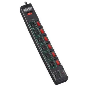 7 Outlet (6 Individually Controlled) Surge Protector Power Strip, 6ft Cord, Black, & 25K Insurance (TLP76MSGB) 7 Outlet (6 Individually Controlled) Surge Protector Power Strip, 6ft Cord, Black, & 25K Insurance (TLP76MSGB)