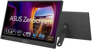 ZenScreen 15.6 Portable Monitor for Laptop (MB169CK) - Dual USB-C, Mini-HDMI, Plug & Play External Screen for Travel Dual Setup, Full HD, IPS, Anti-Glare Surface, 360° Kickstand, 3yr Warranty ZenScreen 15.6 Portable Monitor for Laptop (MB169CK) - Dual USB-C, Mini-HDMI, Plug & Play External Screen for Travel Dual Setup, Full HD, IPS, Anti-Glare Surface, 360° Kickstand, 3yr Warranty