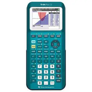 TI-84 Plus CE Color Graphing Calculator, Teal (Metallic) TI-84 Plus CE Color Graphing Calculator, Teal (Metallic)