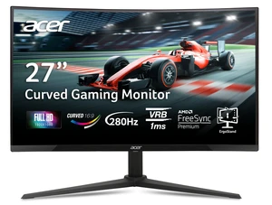Nitro 27in FHD 1920x1080 Curved 280Hz Gaming Monitor XZ270 Zbmiiphx 1ms, AMD FreeSync Premium, sRGB 99%, 2xHDMI, DisplayPort, 1500R Curve, Ergo Stand, Speaker, VESA Mountable Nitro 27in FHD 1920x1080 Curved 280Hz Gaming Monitor XZ270 Zbmiiphx 1ms, AMD FreeSync Premium, sRGB 99%, 2xHDMI, DisplayPort, 1500R Curve, Ergo Stand, Speaker, VESA Mountable