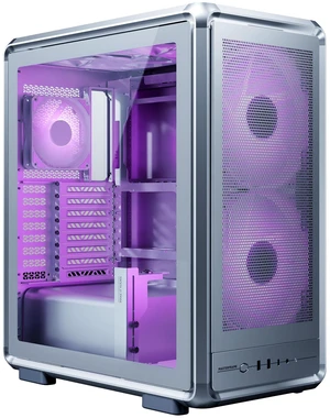 Cooler Master MasterFrame 500 Mesh ARGB ATX Mid-Tower PC Case High Airflow Premium Aluminum Chassis, Powerful Dual 200mm Intake Fans, Modular Frame, 360mm Radiator Support, USB-C, Silver Cooler Master MasterFrame 500 Mesh ARGB ATX Mid-Tower PC Case High Airflow Premium Aluminum Chassis, Powerful Dual 200mm Intake Fans, Modular Frame, 360mm Radiator Support, USB-C, Silver