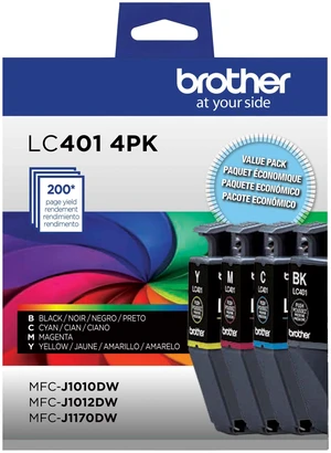 Genuine LC4014PKS Standard Yield 4-Pack Ink Cartridges Includes 1 Cartridge Each of Black, Cyan, Magenta and Yellow Genuine LC4014PKS Standard Yield 4-Pack Ink Cartridges Includes 1 Cartridge Each of Black, Cyan, Magenta and Yellow
