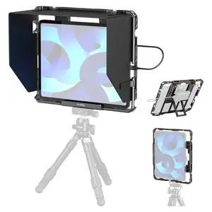 SMALLRIG Universal Metal Cage for iPad, Tripod Mount Adapter Monitor Fits for iPad Pro 12.9, Air, Mini and More, with 1/4"-20, 3/8"-16 Holes, Cold Shoe Mount - MD5059 SMALLRIG Universal Metal Cage for iPad, Tripod Mount Adapter Monitor Fits for iPad Pro 12.9, Air, Mini and More, with 1/4"-20, 3/8"-16 Holes, Cold Shoe Mount - MD5059