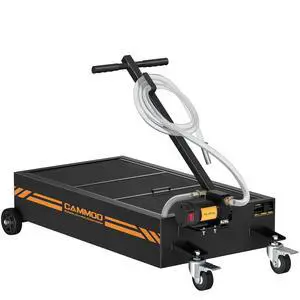 CAMMOO 20 Gal Electric Oil Drain Pan, 110V High-Flow Pump, 9.8 FT Hose, 200 W Motor, 2 Locking Swivel Casters and 2 Directional Wheels Stable, Folding Handle, Heavy-Duty for Trucks, RVs, SUVs, Black CAMMOO 20 Gal Electric Oil Drain Pan, 110V High-Flow Pump, 9.8 FT Hose, 200 W Motor, 2 Locking Swivel Casters and 2 Directional Wheels Stable, Folding Handle, Heavy-Duty for Trucks, RVs, SUVs, Black