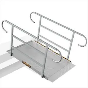 CAMMOO 5 FT Wheelchair Ramp with Handrails for Home Steps 1200LBS Capacity, High-Strength Aluminum Alloy, Triple Anti-Slip, Handicap Ramp for Home Steps, Entry Access, Door Threshold, Wheel Chairs CAMMOO 5 FT Wheelchair Ramp with Handrails for Home Steps 1200LBS Capacity, High-Strength Aluminum Alloy, Triple Anti-Slip, Handicap Ramp for Home Steps, Entry Access, Door Threshold, Wheel Chairs