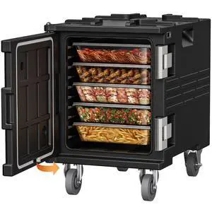 CAMMOO 82qt Catering Food Warmers with Swivel Casters 304 Stainless Steel Latch & Door Shaft, Insulated Food Carrier Non-Electrical Hot Box for 5 Full-Size Pans(NOT Included), Hot Boxes for Catering CAMMOO 82qt Catering Food Warmers with Swivel Casters 304 Stainless Steel Latch & Door Shaft, Insulated Food Carrier Non-Electrical Hot Box for 5 Full-Size Pans(NOT Included), Hot Boxes for Catering