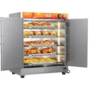 CAMMOO 133Qt 5-Tier 900W Electric Food Warmer with LED Light and 304 Blued Stainless Steel Heating Element, Commercial-Graded All Stainless Steel, Adjustable Shelf, Countertop Heated Holding Cabinet CAMMOO 133Qt 5-Tier 900W Electric Food Warmer with LED Light and 304 Blued Stainless Steel Heating Element, Commercial-Graded All Stainless Steel, Adjustable Shelf, Countertop Heated Holding Cabinet